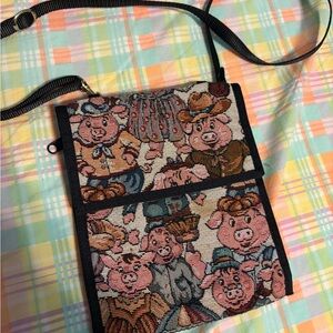 Cute Pig Themed Crossbody Bag